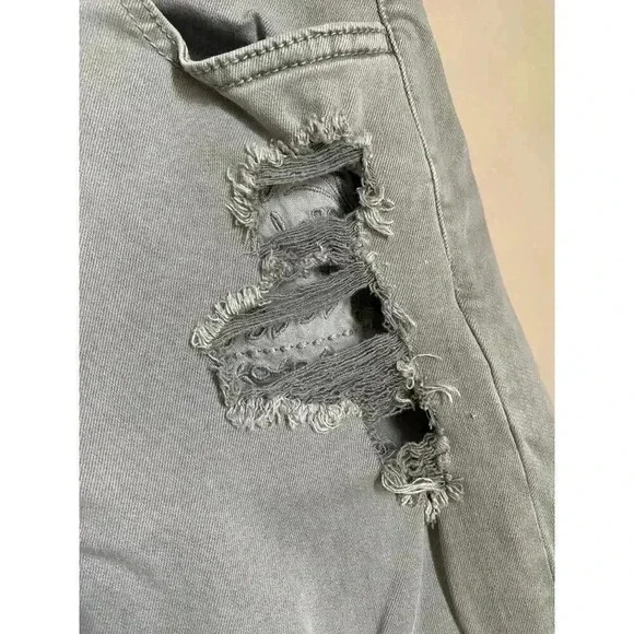 American Eagle Gray‎ Distressed Jegging Jeans Size 6 - Picture 2 of 15